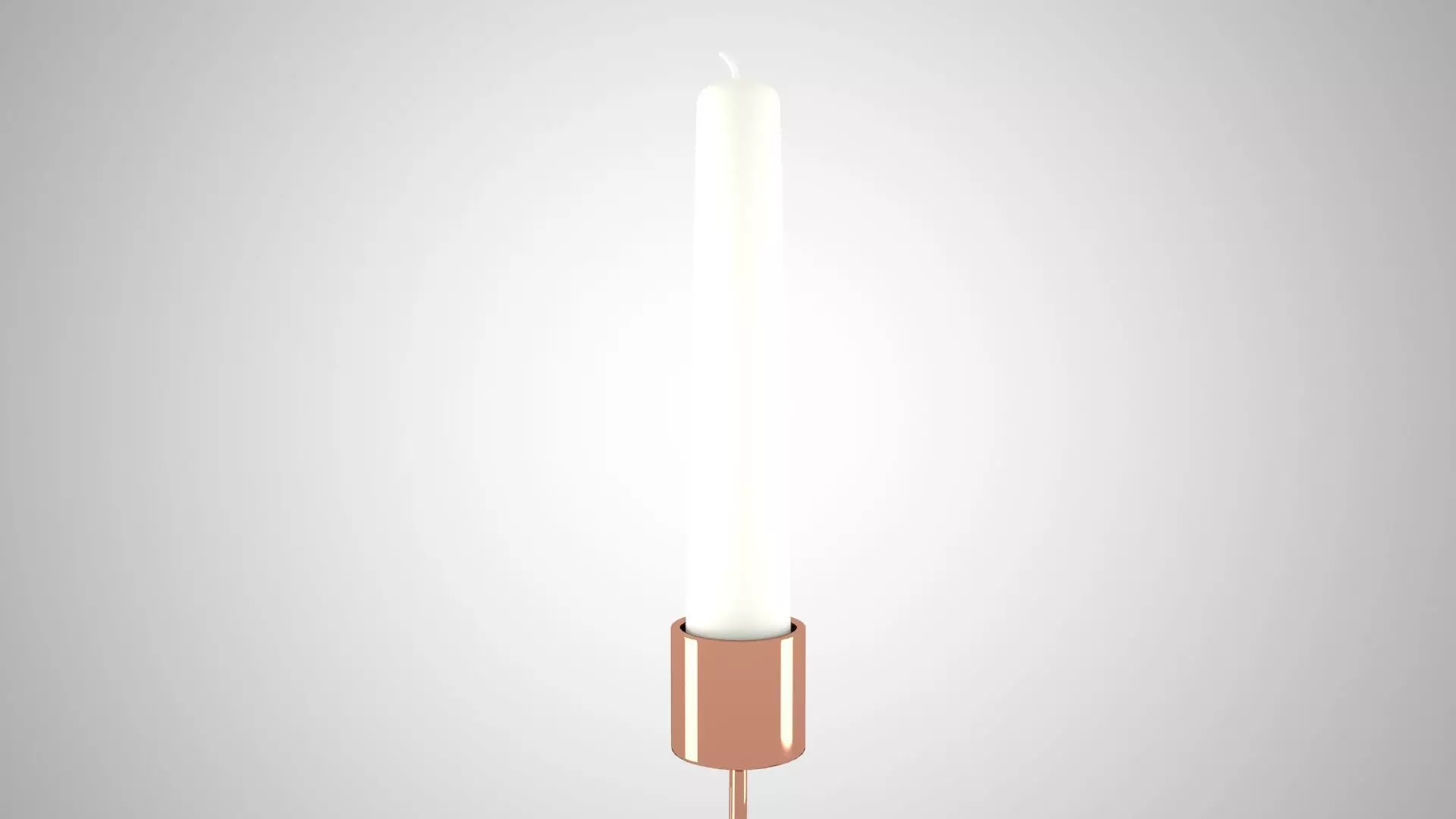 Chain L Candleholder Bronze Color 3D model_3