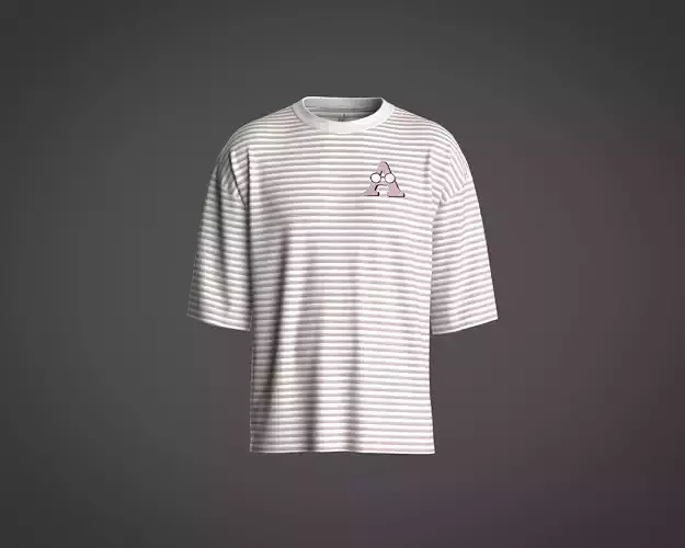 Mens t-shirt with texture fabric and graphics