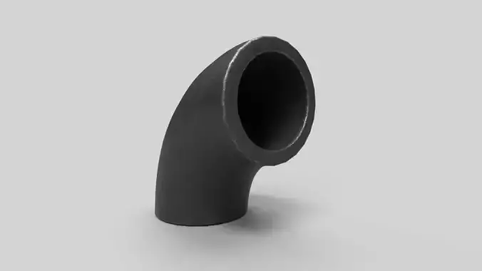 Elbow Pipe Long Radius 1 inch 3D model