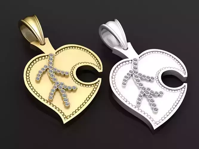 3D GOLD LEAVES PENDANT 