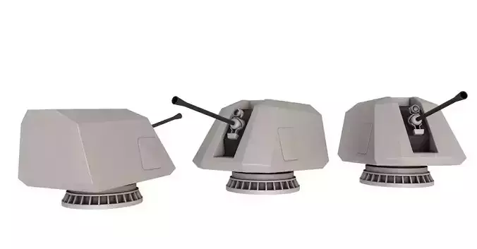 Turret Gun Station 3D model