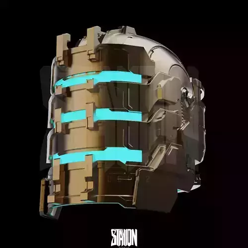 Dead Space Remake Inspired Level 3 Helmet 3D Printable File