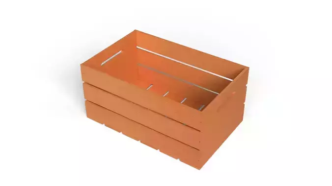 Open Wooden Crate