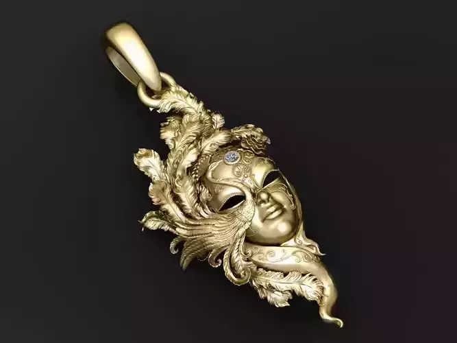 3D LADIES FACES PENDANT  3D print model