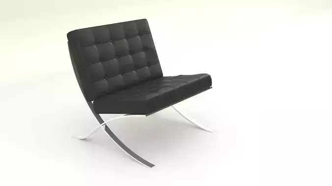 Barcelona Chair Free low-poly 3D model