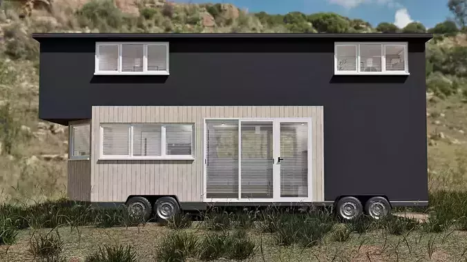 Modern Two-Story Tiny House on Wheels 