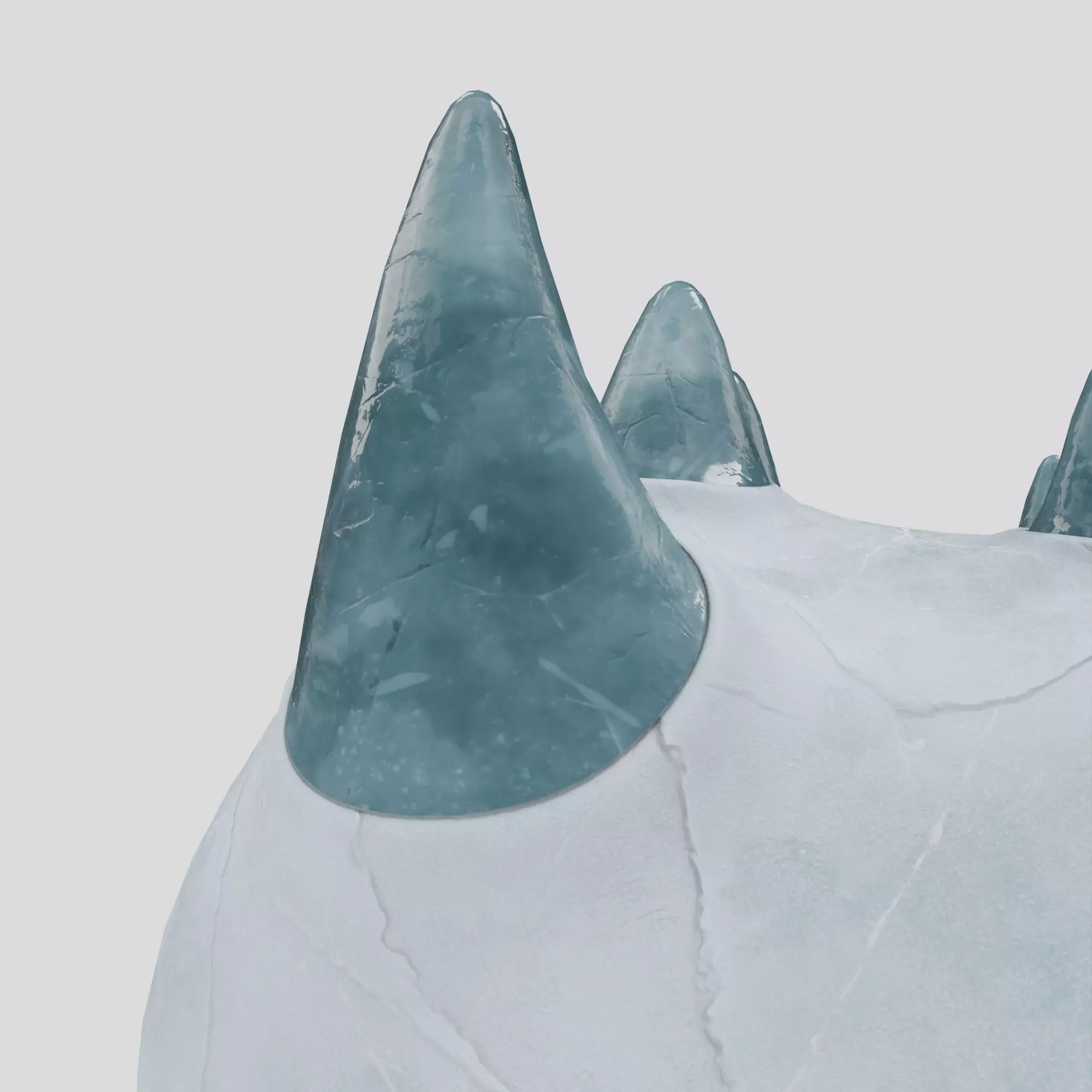 Ice and Snow Fantasy Creature 3D model_10