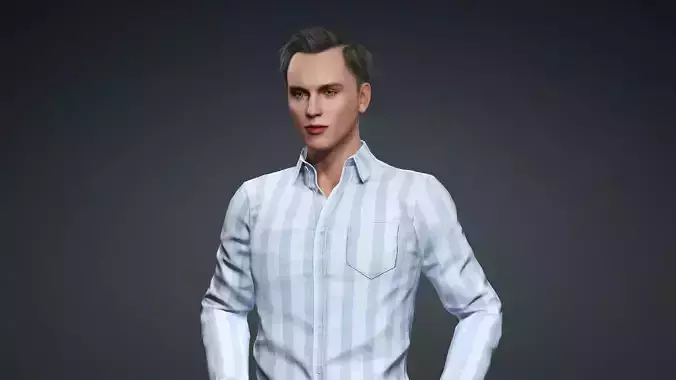 Handsome Male 3D Character