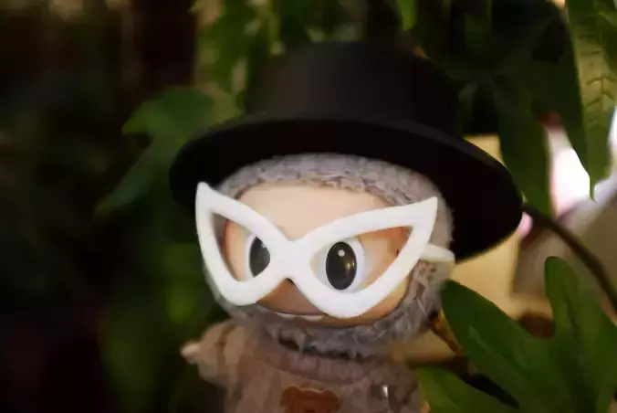 Labubu Accessories - Knight hat and glasses - costume Halloween