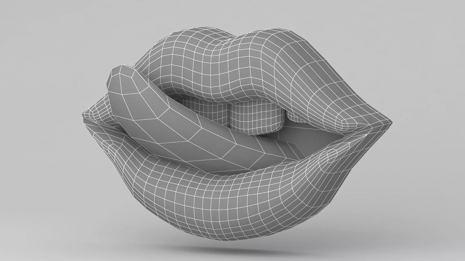 black Tongue Licking 3D model_7