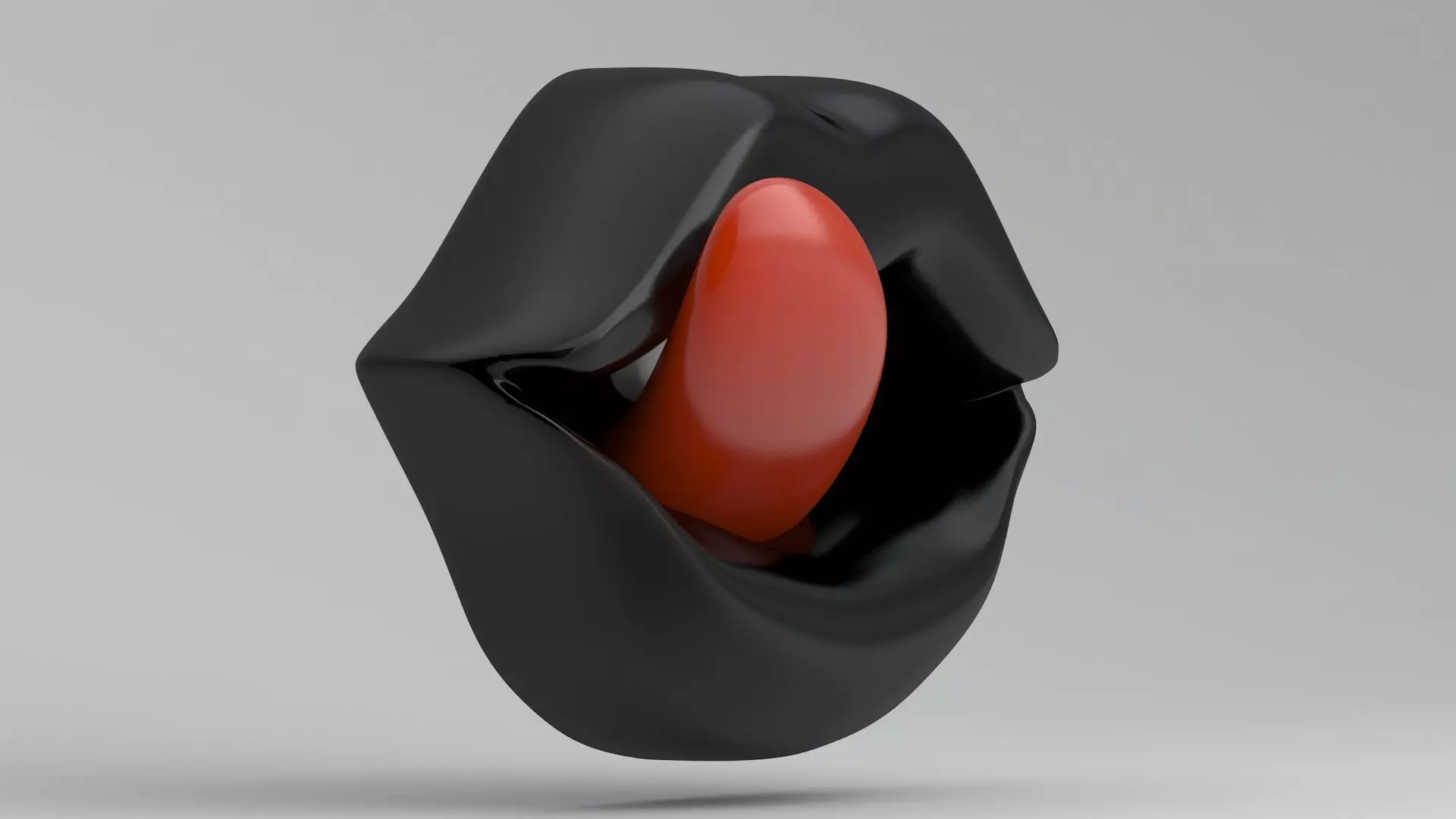 black Tongue Licking 3D model_4