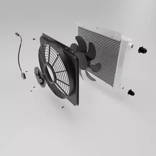 Mishimoto Heat Exchanger 3D model 7
