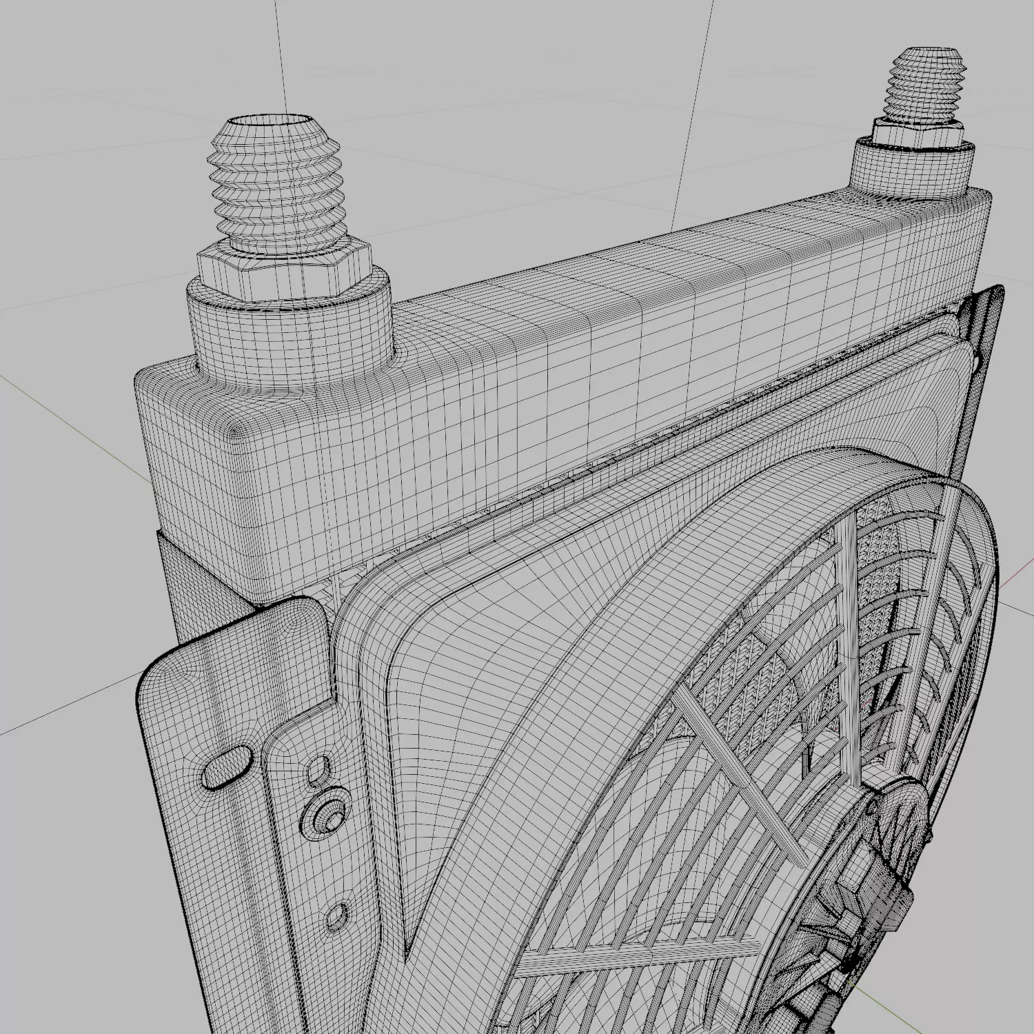 Mishimoto Heat Exchanger 3D model_7