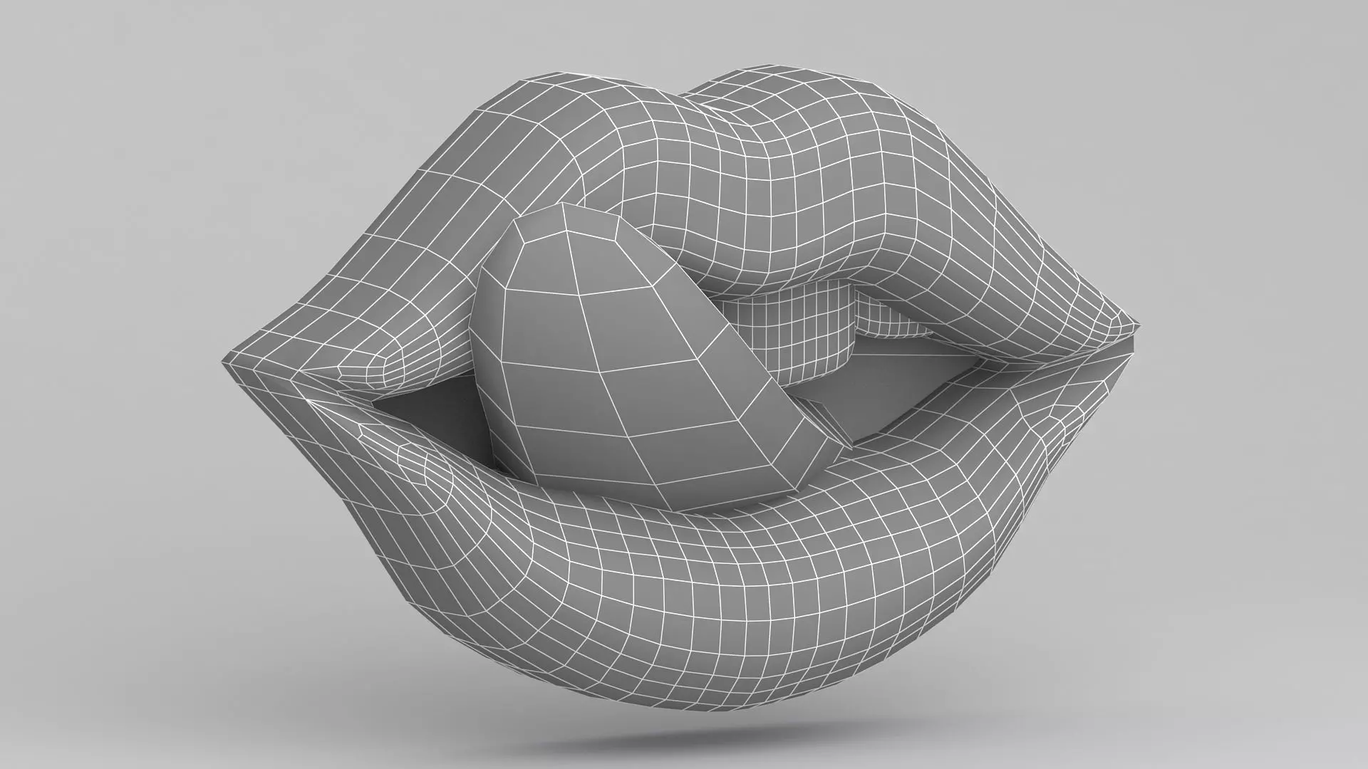 purple Tongue Licking 3D model_6