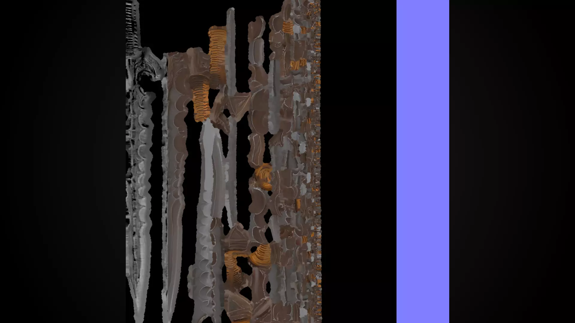 Stylized Orc Sword - Rustfang - Game Ready Free 3D model_8