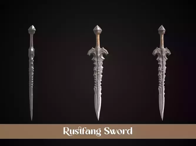 Stylized Orc Sword - Rustfang