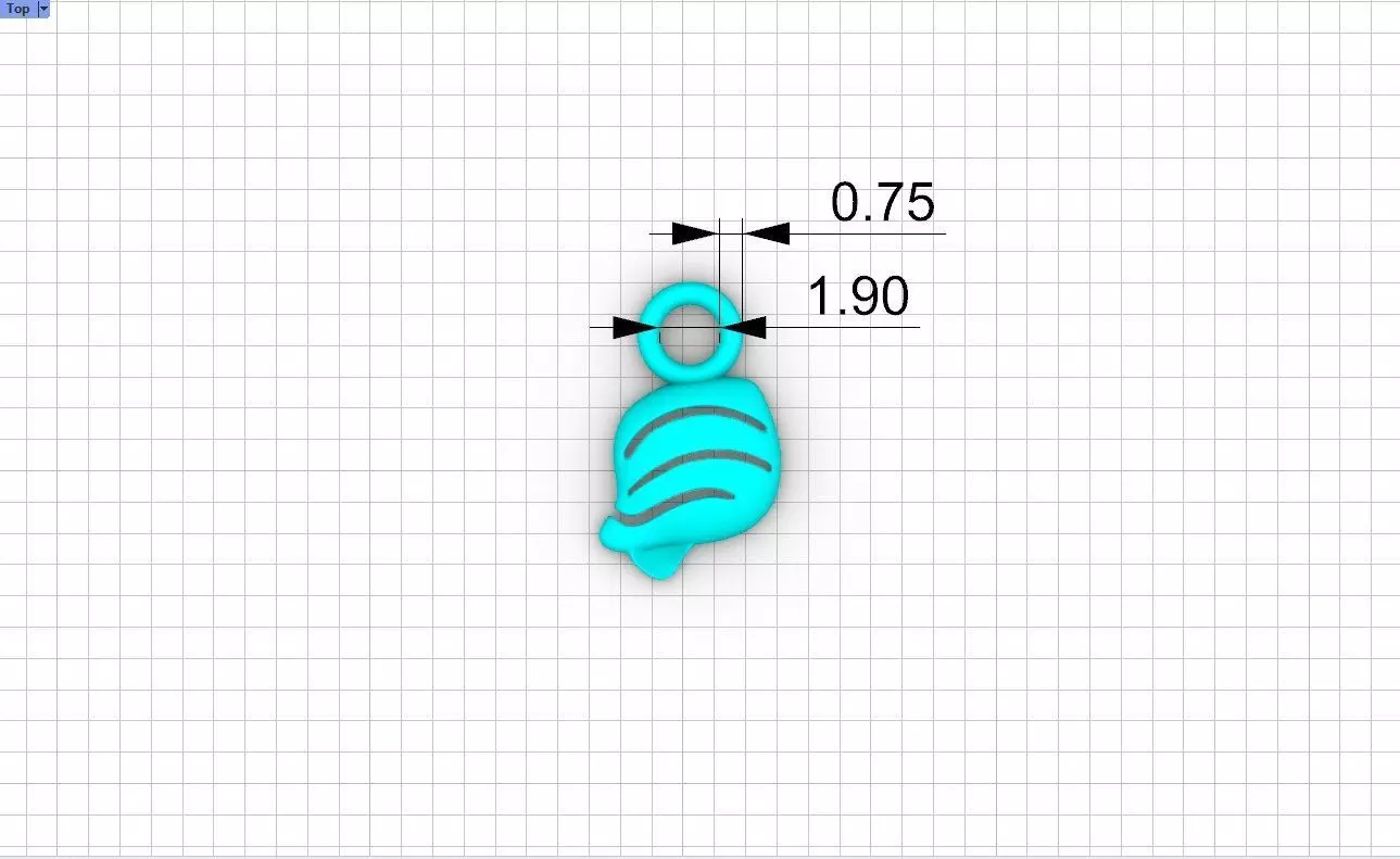 Ocenic Animal Stud and Dangling Earring Pack - Conch Shell 3D print model_19