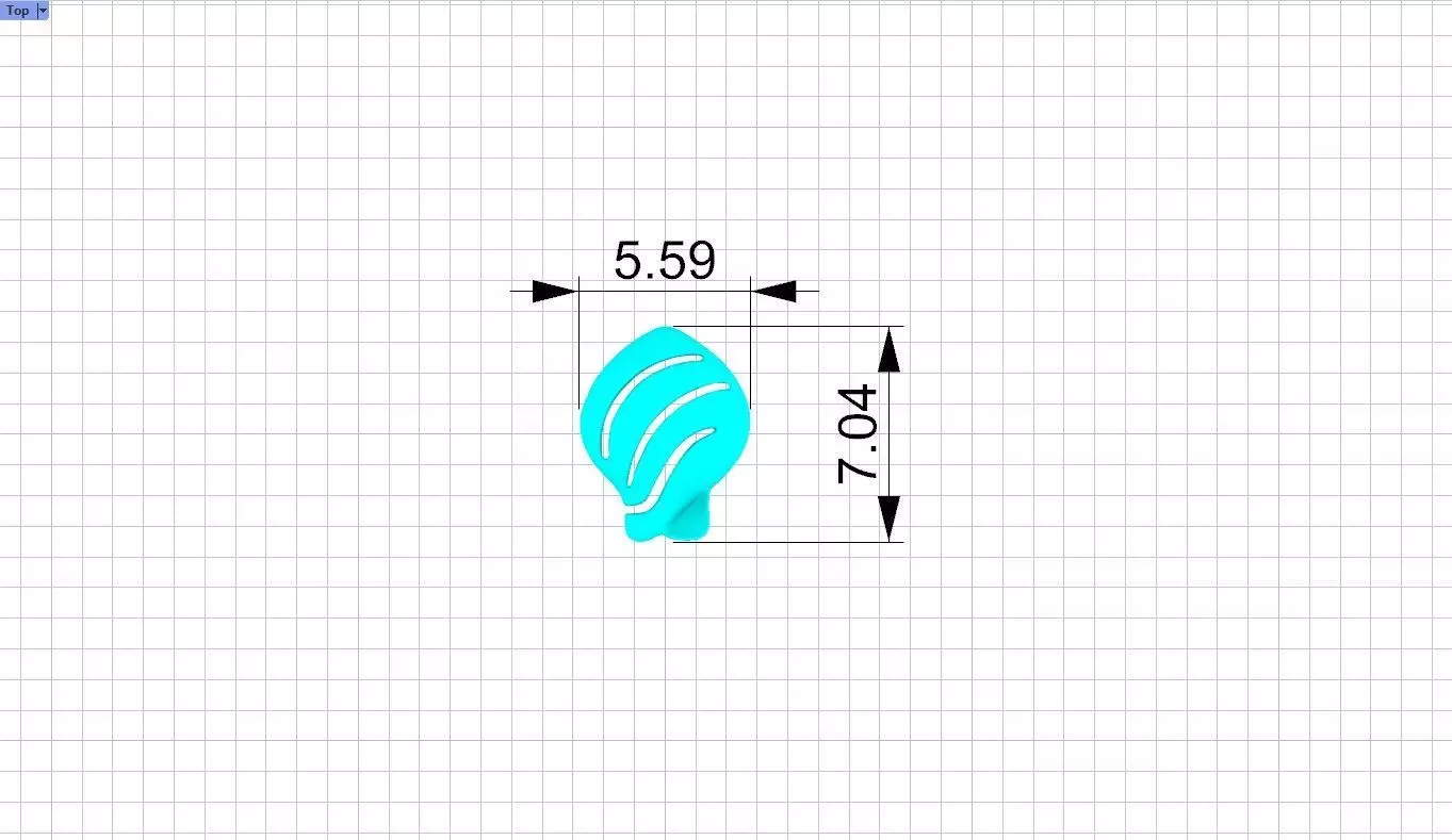 Ocenic Animal Stud and Dangling Earring Pack - Conch Shell 3D print model_15
