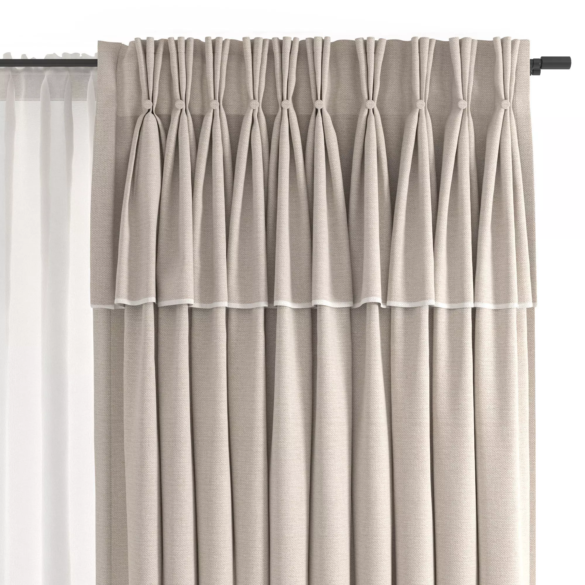 Curtains 54 3D model_1