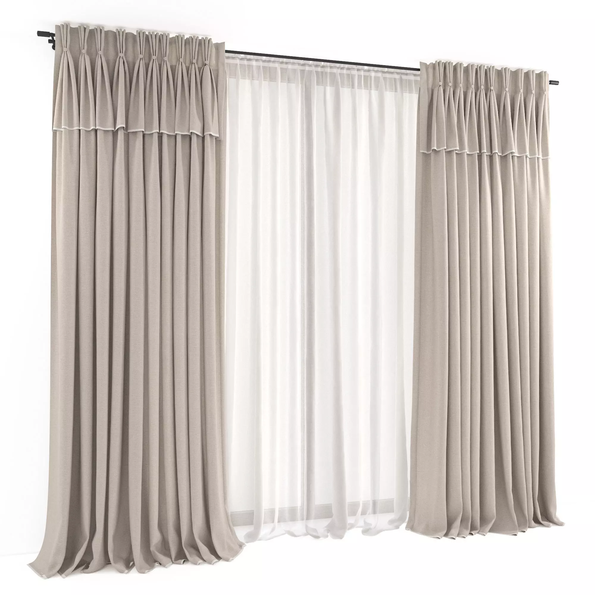 Curtains 54 3D model_3