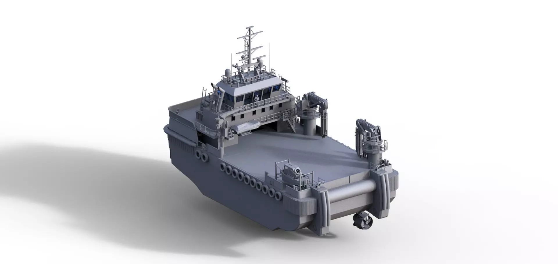 UNIVERSAL ARBEITSSCHIFF WORKBOAT SERVICE VESSEL 3D print model_7