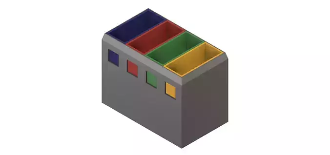 Garbage station with Bottles and Cans OEBB - G Gauge  3D print model