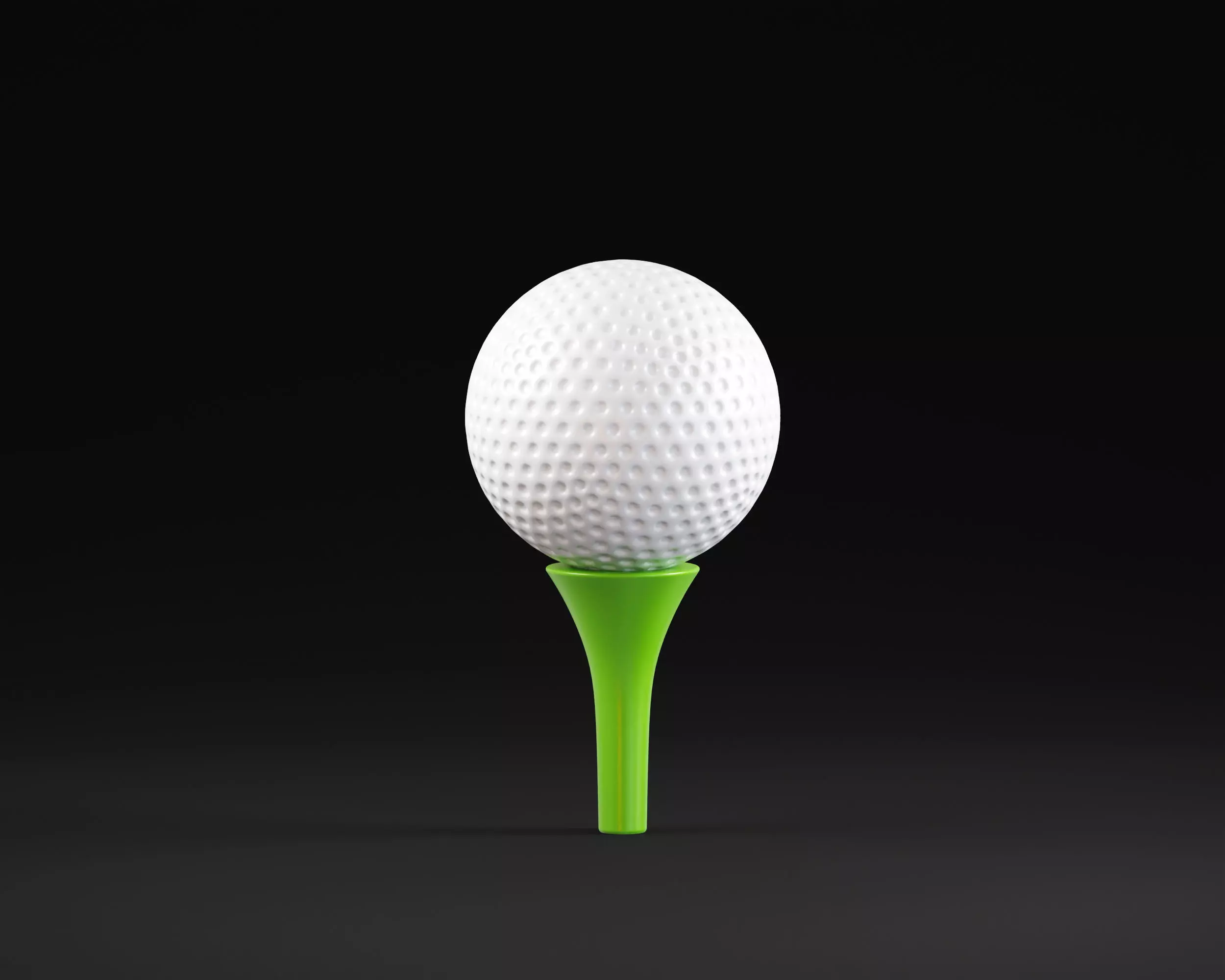Golf Ball Low-poly 3D model