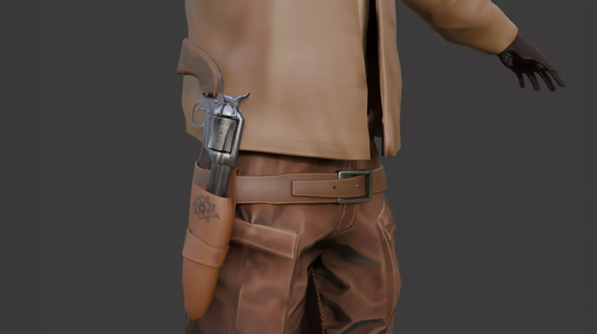 Realistic 3D Cowboy Character  3D model_7