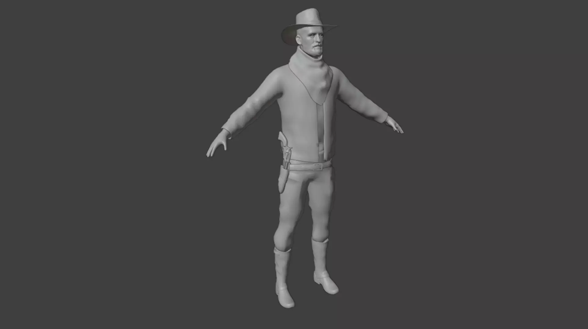 Realistic 3D Cowboy Character  3D model_11