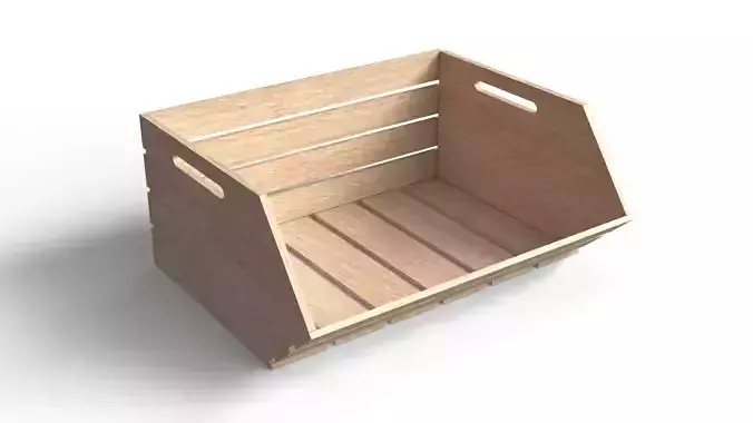 Open Wooden Crate