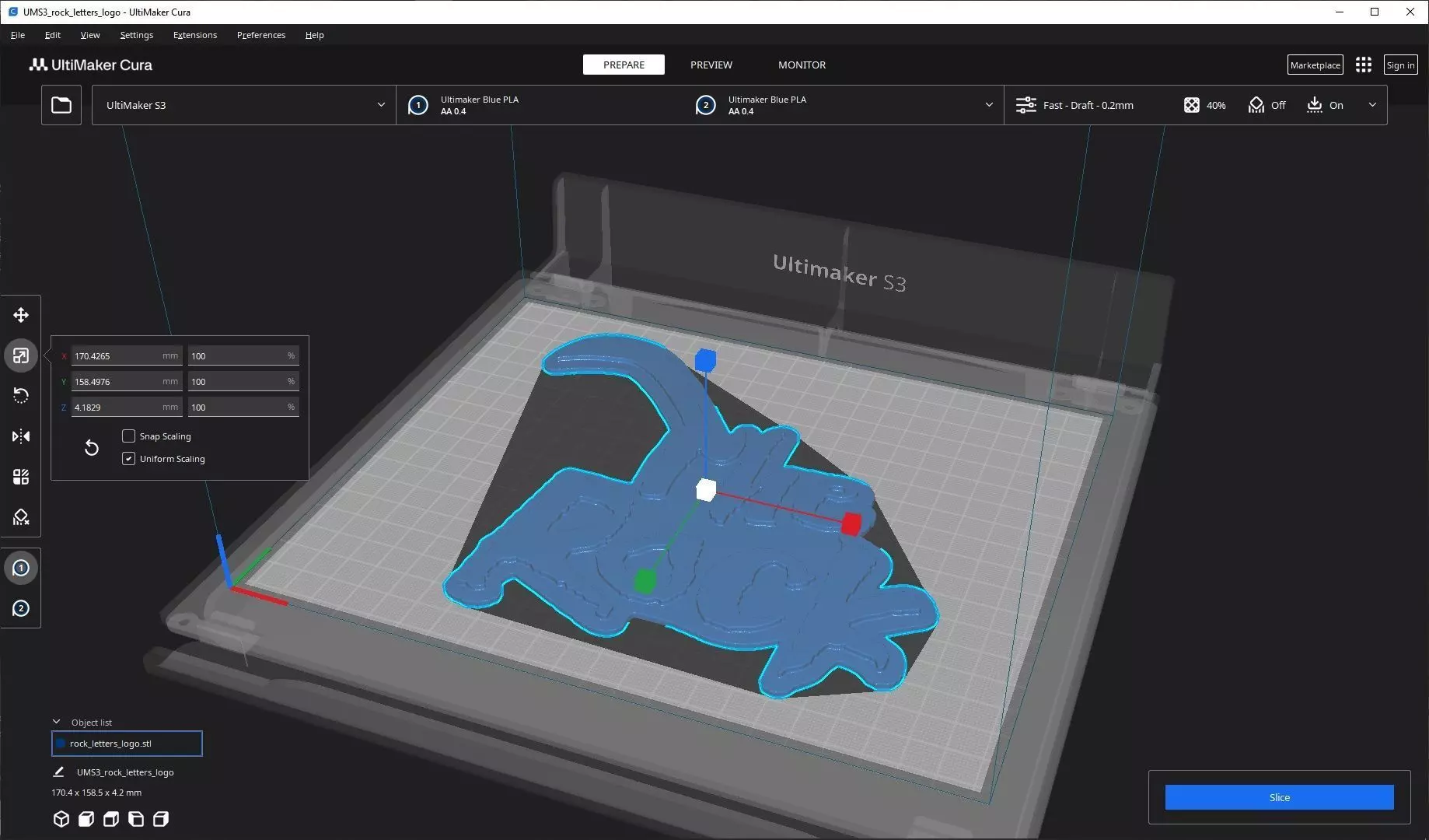 The Rock Logo 3D print model_5