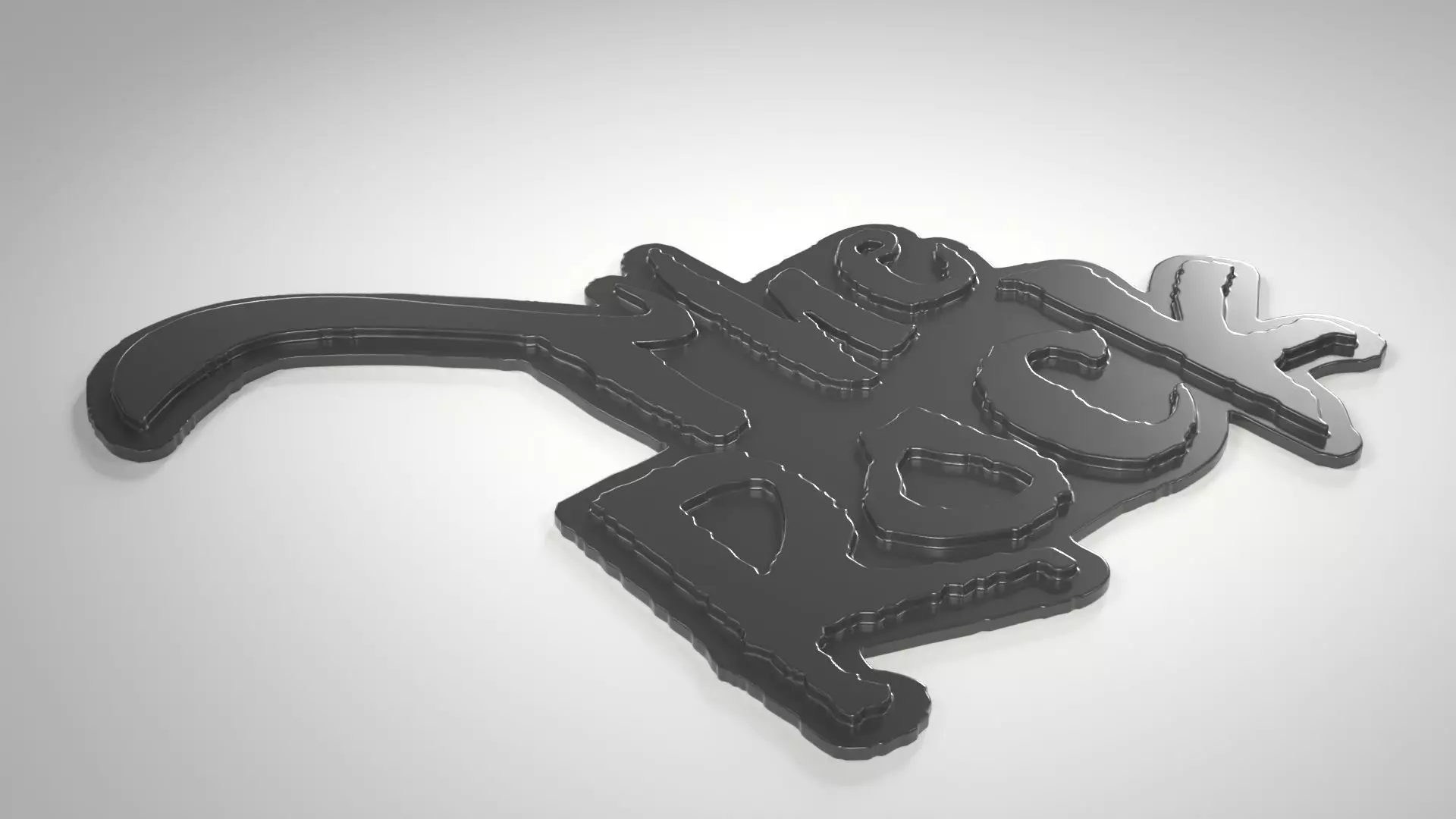The Rock Logo 3D print model_1