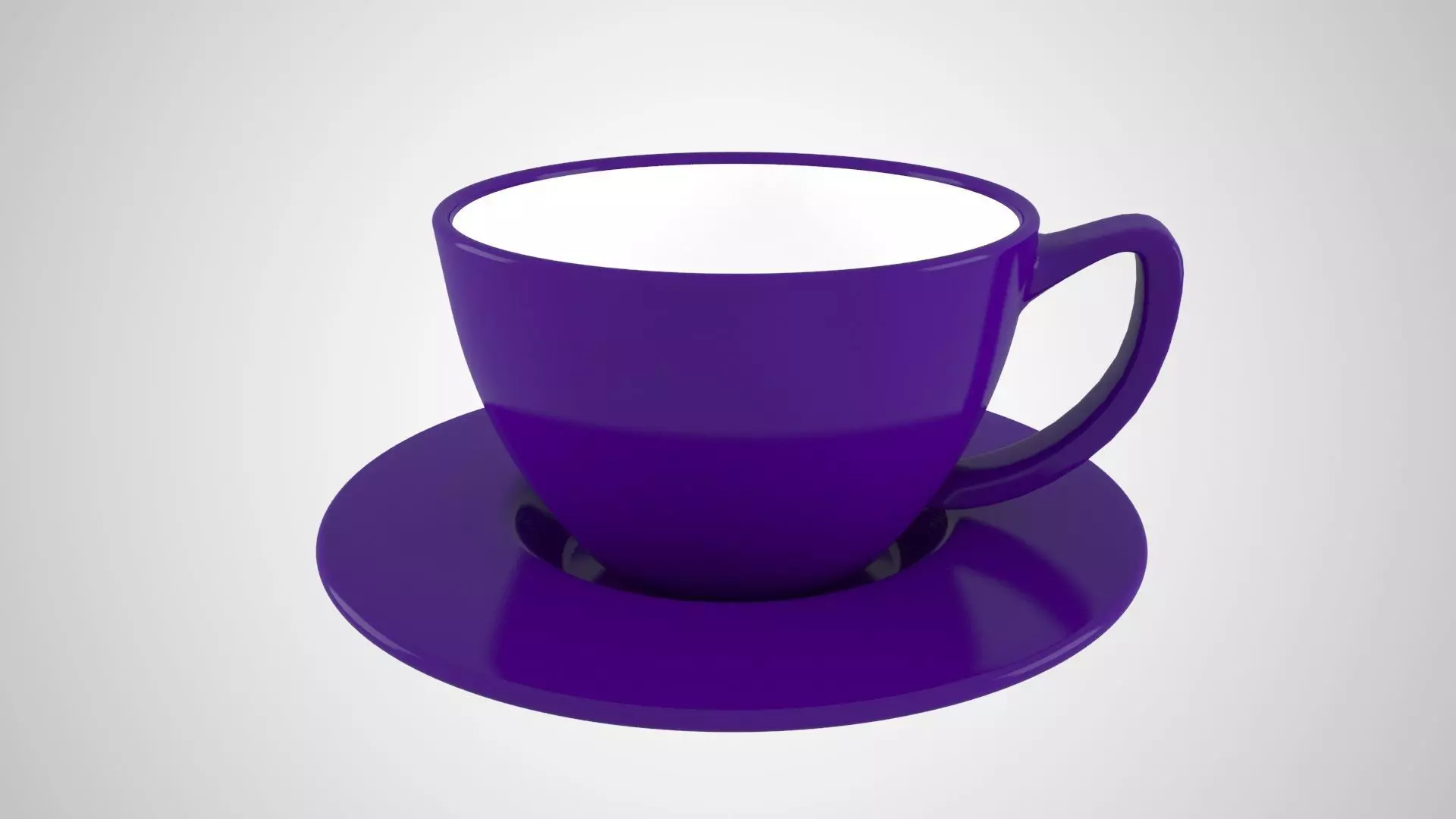 Bundle of 84 most used colors Coffee Tea Cup Saucer and Mugs 3D Model Collection_85