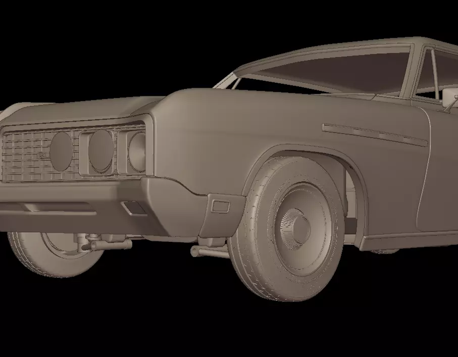 Buick Electra 225 1968 two doors 3D print model_5