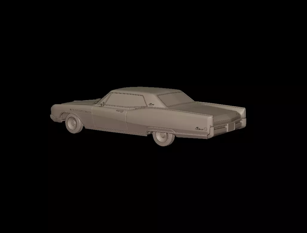 Buick Electra 225 1968 two doors 3D print model_3