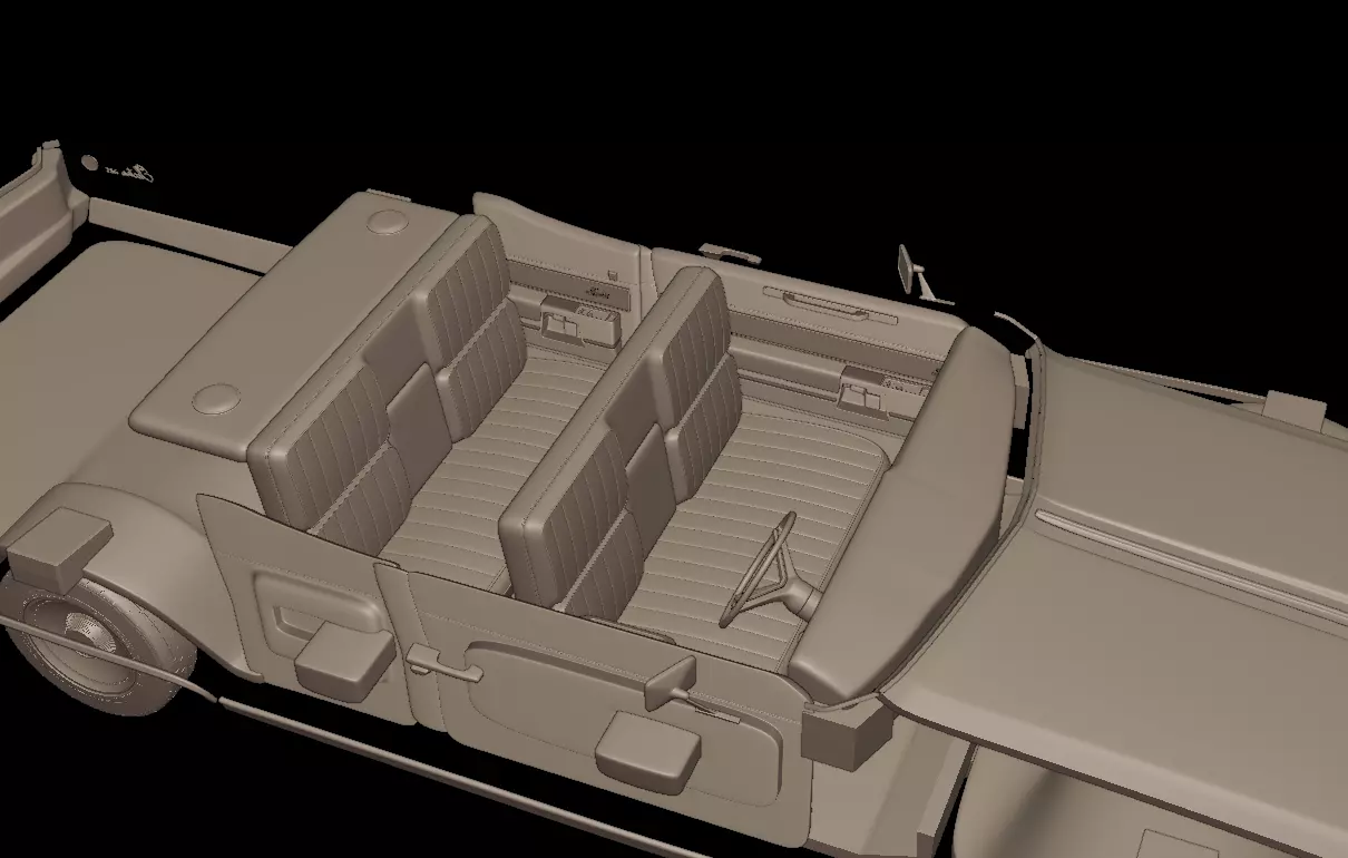 Buick Electra 225 1968 two doors 3D print model_9