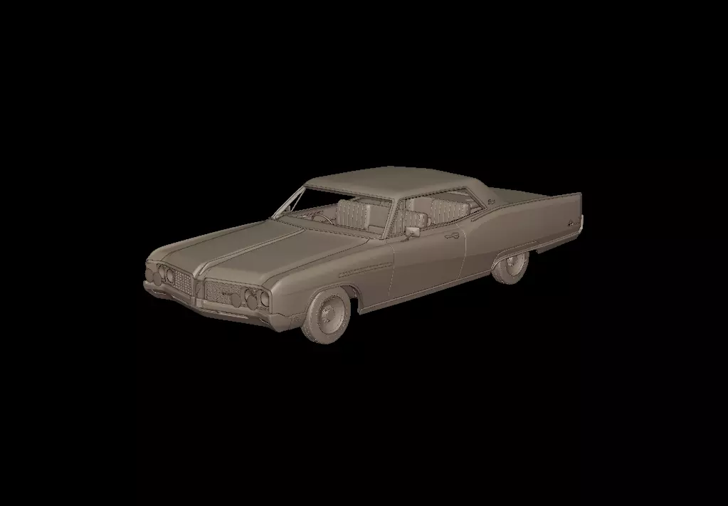 Buick Electra 225 1968 two doors 3D print model_4