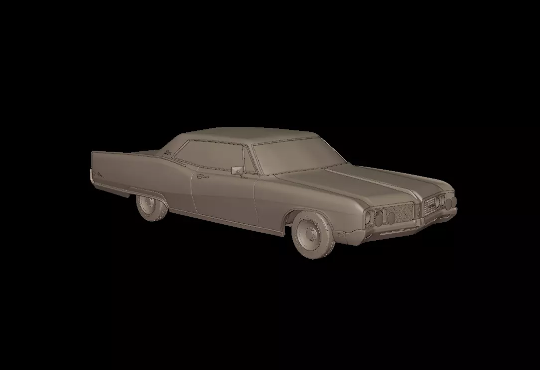Buick Electra 225 1968 two doors 3D print model_1