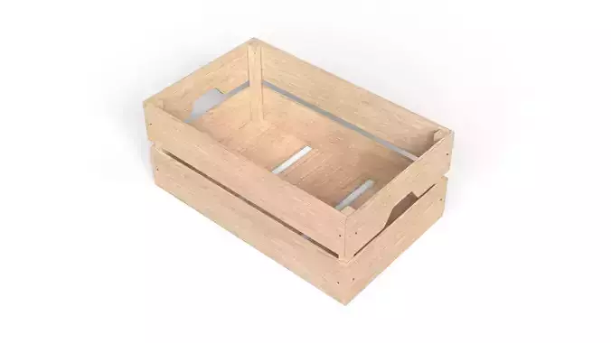 Open  wooden Crate