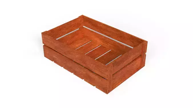 Open Wooden Crate