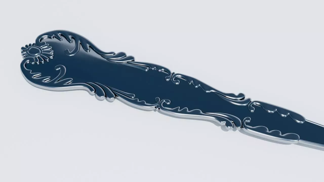 Decorative Fork 3D model_1