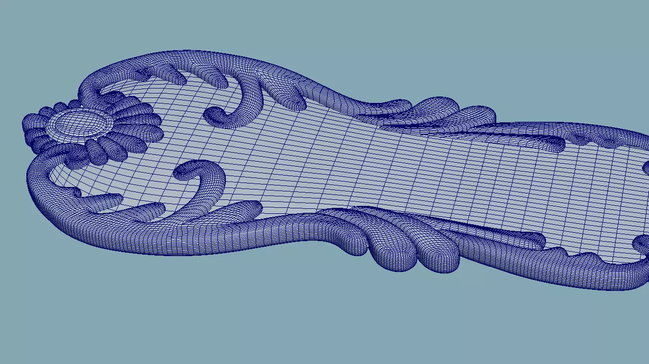 Decorative Fork 3D model_3