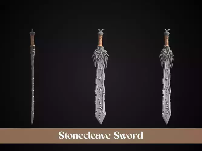 Stylized Orc Sword - Stonecleave