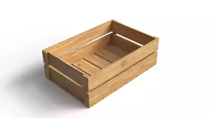 Open Wooden Crate