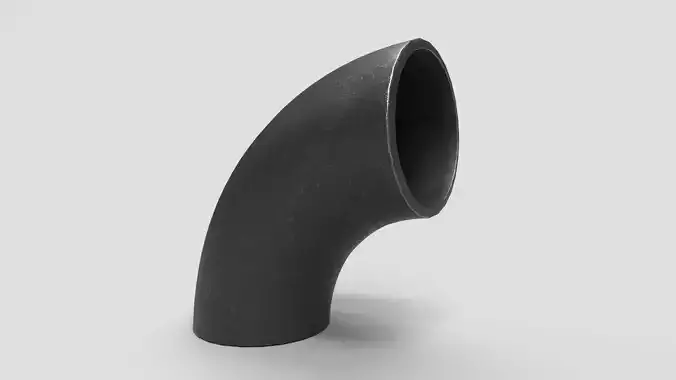 Elbow Pipe Long Radius 4 inches 3D model