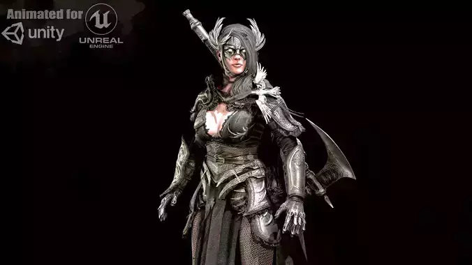 The Valkyrie Low-poly 3D model