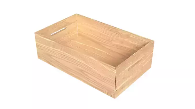 Open Wooden Crate