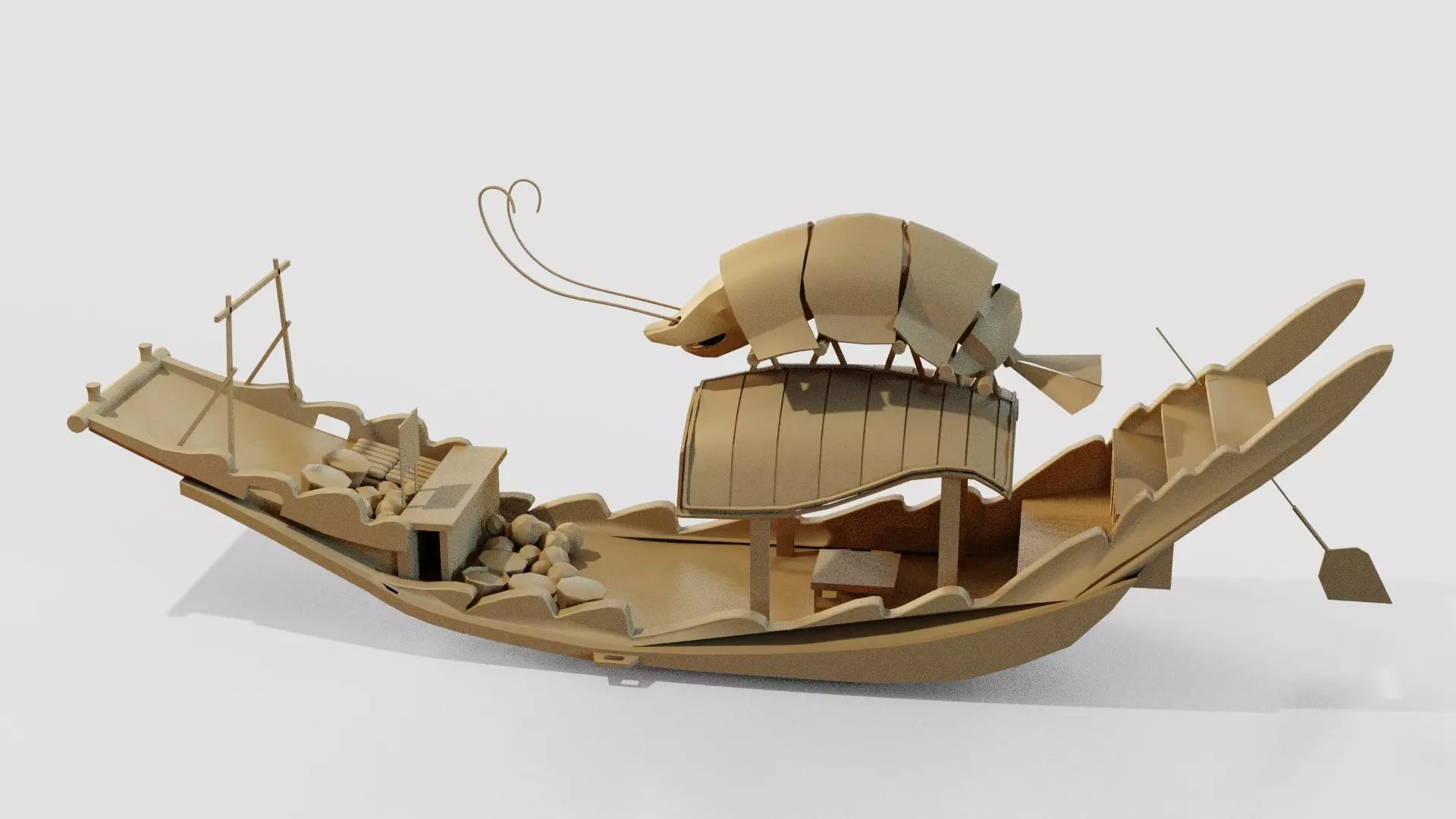 Boat Raya and the Last Dragon Movie 3D model_3