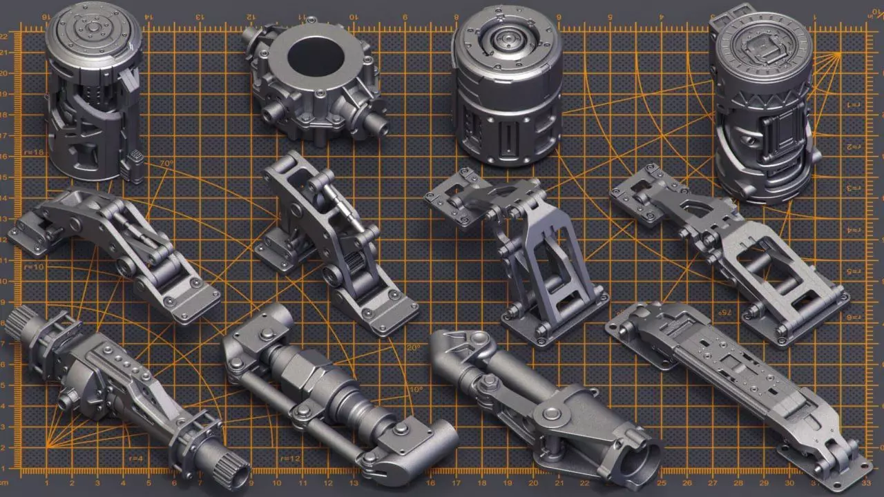 Mech Warrior 3D model_3