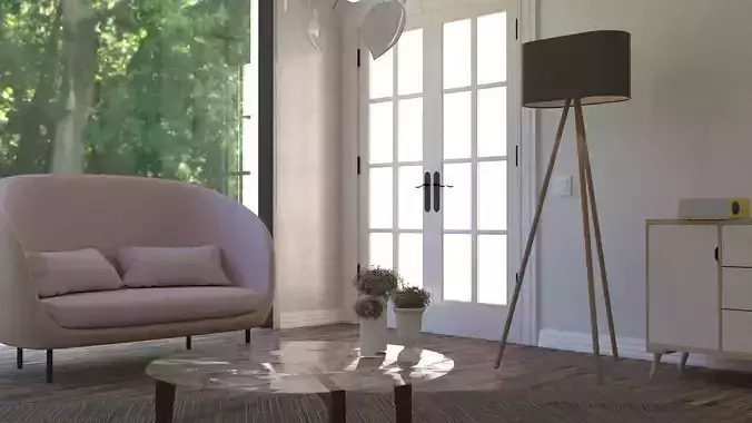 Living Room Design  3D model